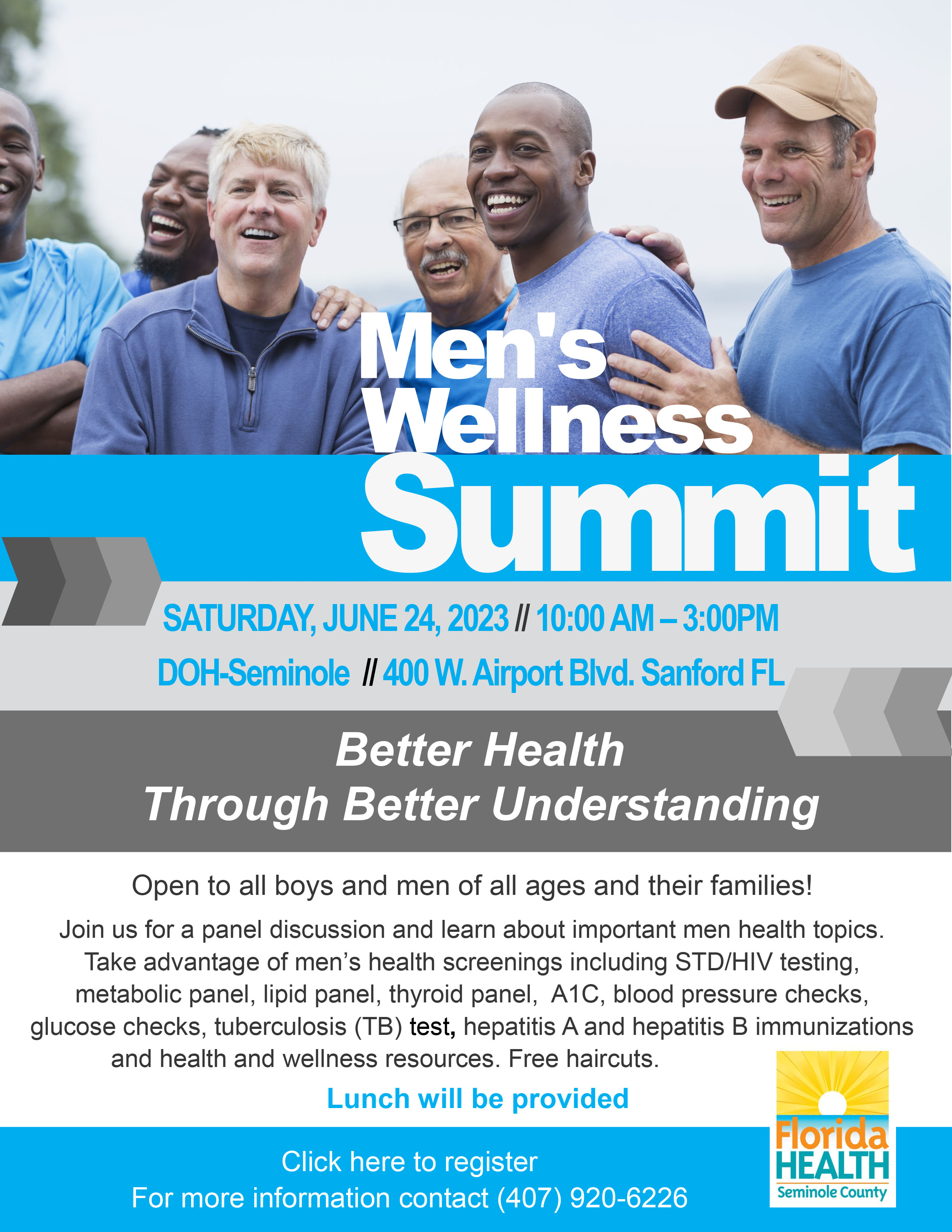 MEN'S HEALTH SUMMIT Florida Department of Health in Seminole