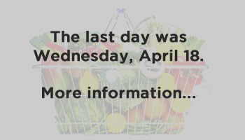 The last day was Wednesday, April 18. More information