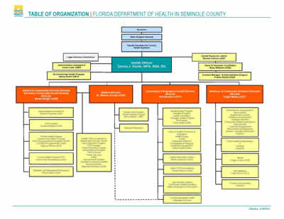 Table of Organization | Florida Department of Health in Seminole