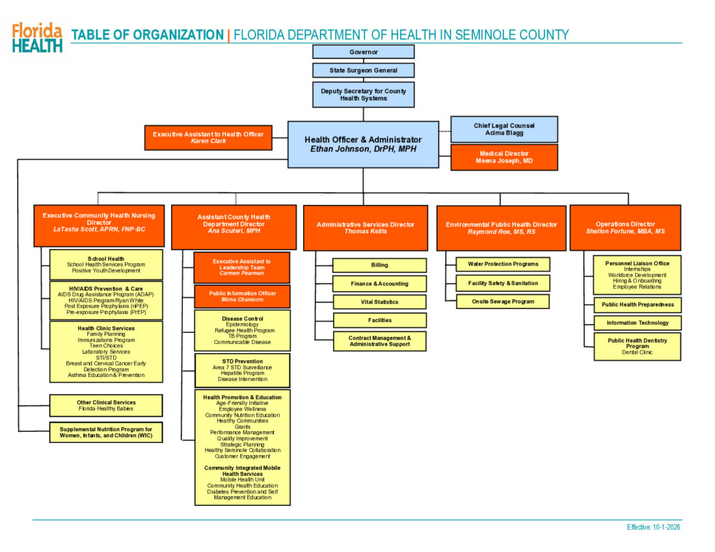 Table of organization pdf