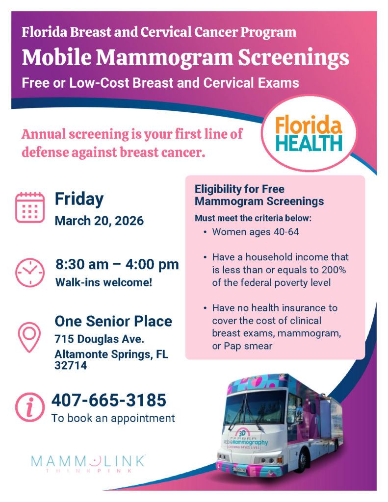 One Senior Place Flyer Page 1